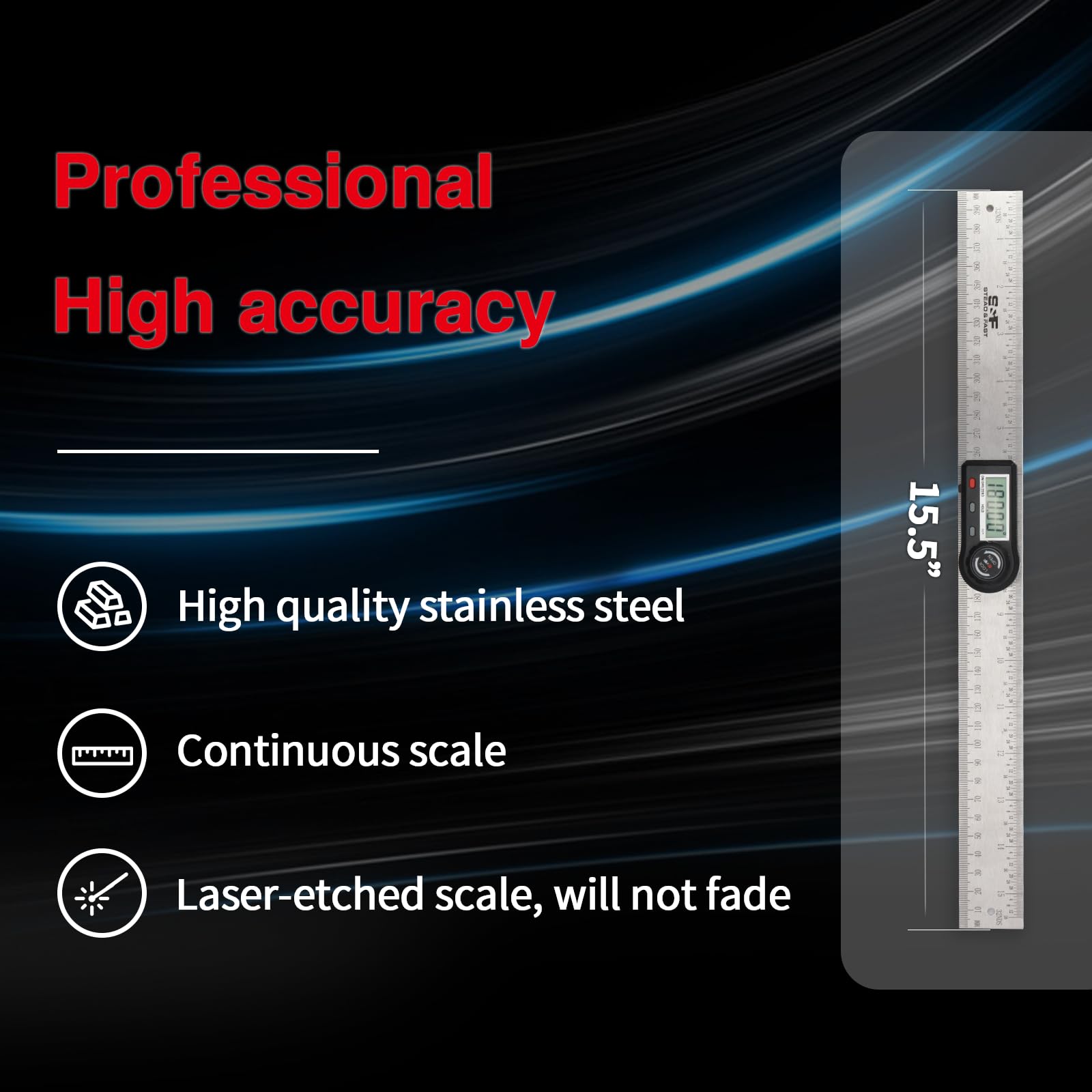 Compact folded length of 8.6 inches for portable use