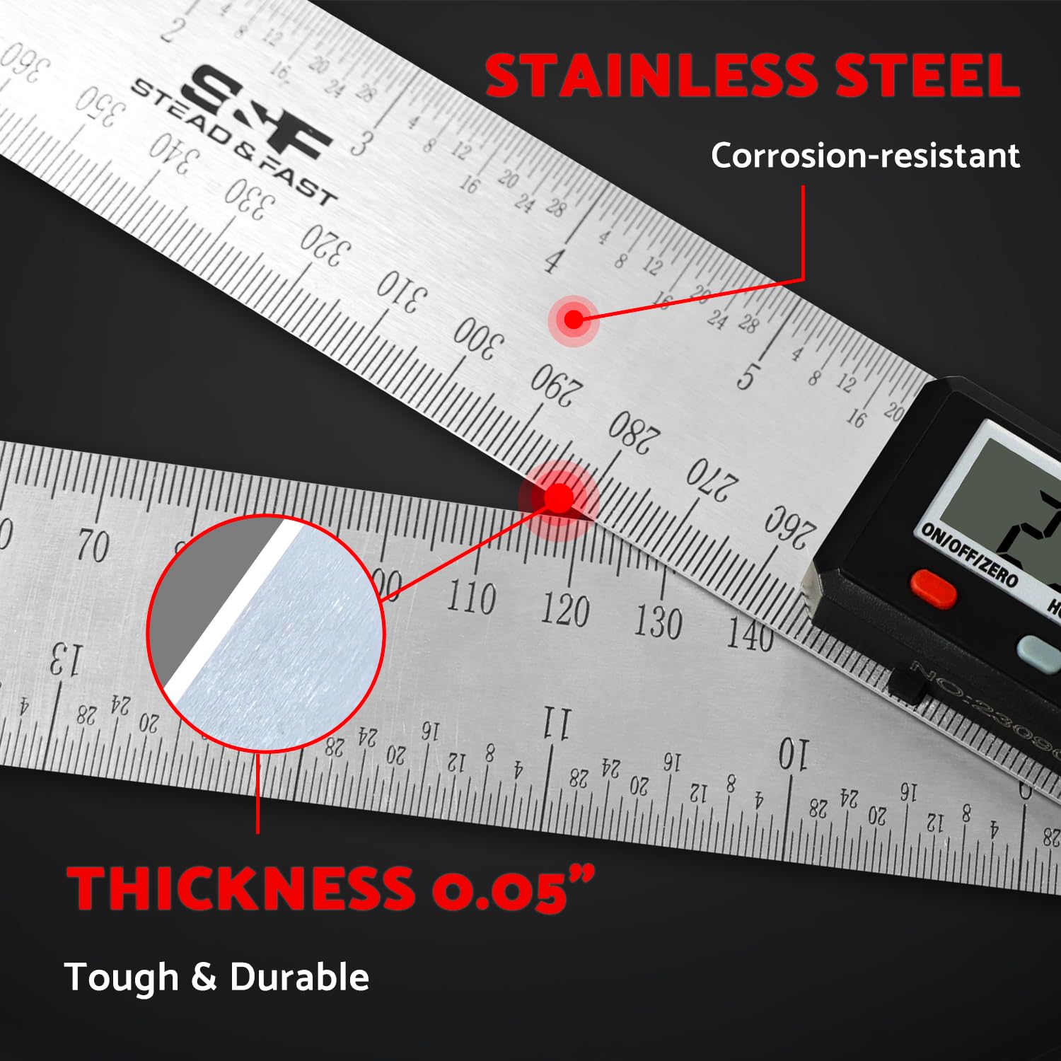 Compact folded stead-fast angle finder for easy transport