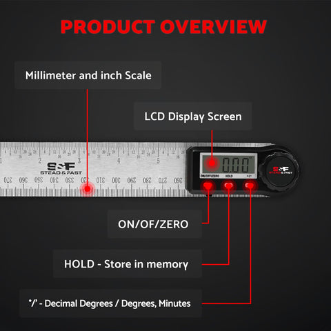 Long measurement scale up to 400 mm for large projects