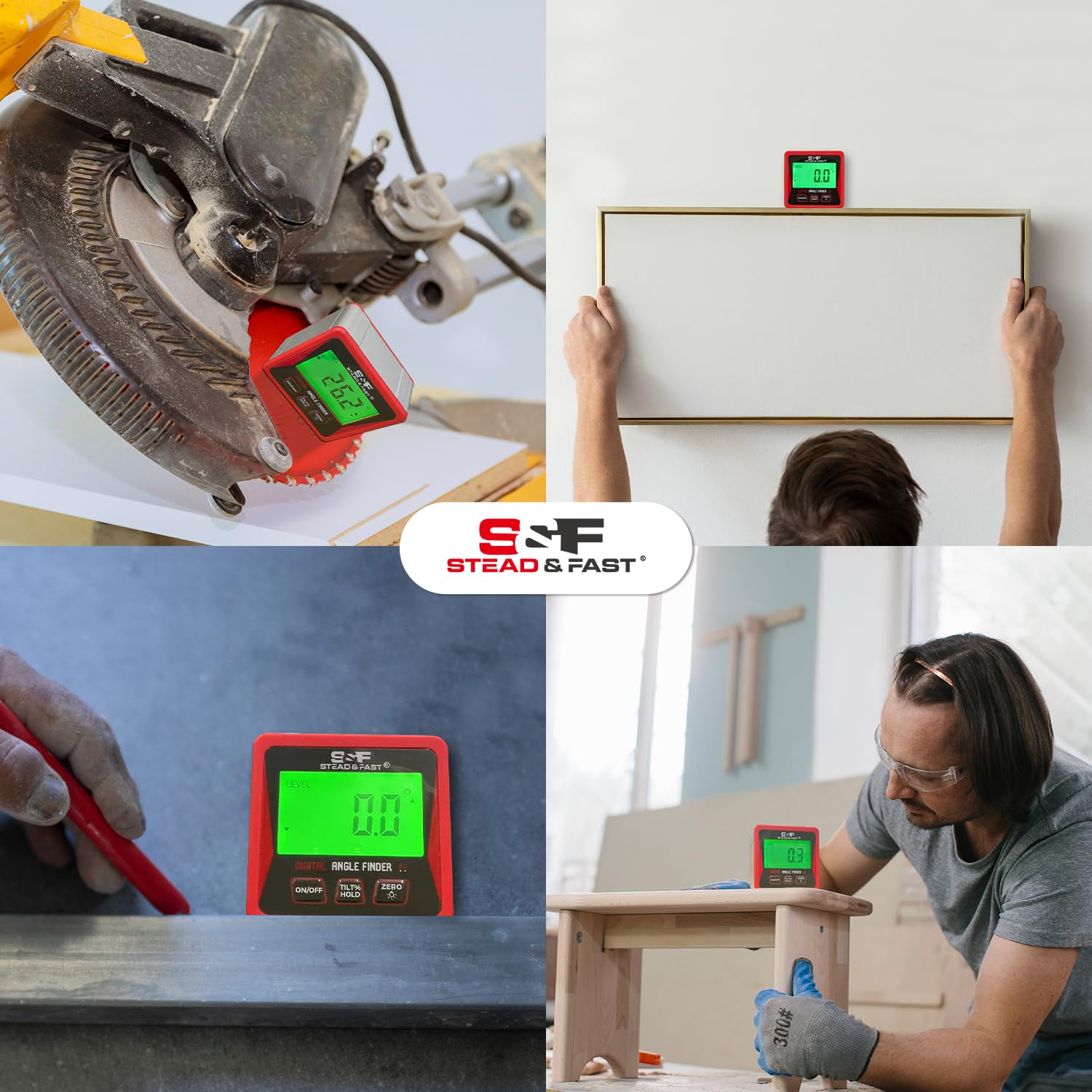 S&F protractor works across a wide angle range for varied tasks.