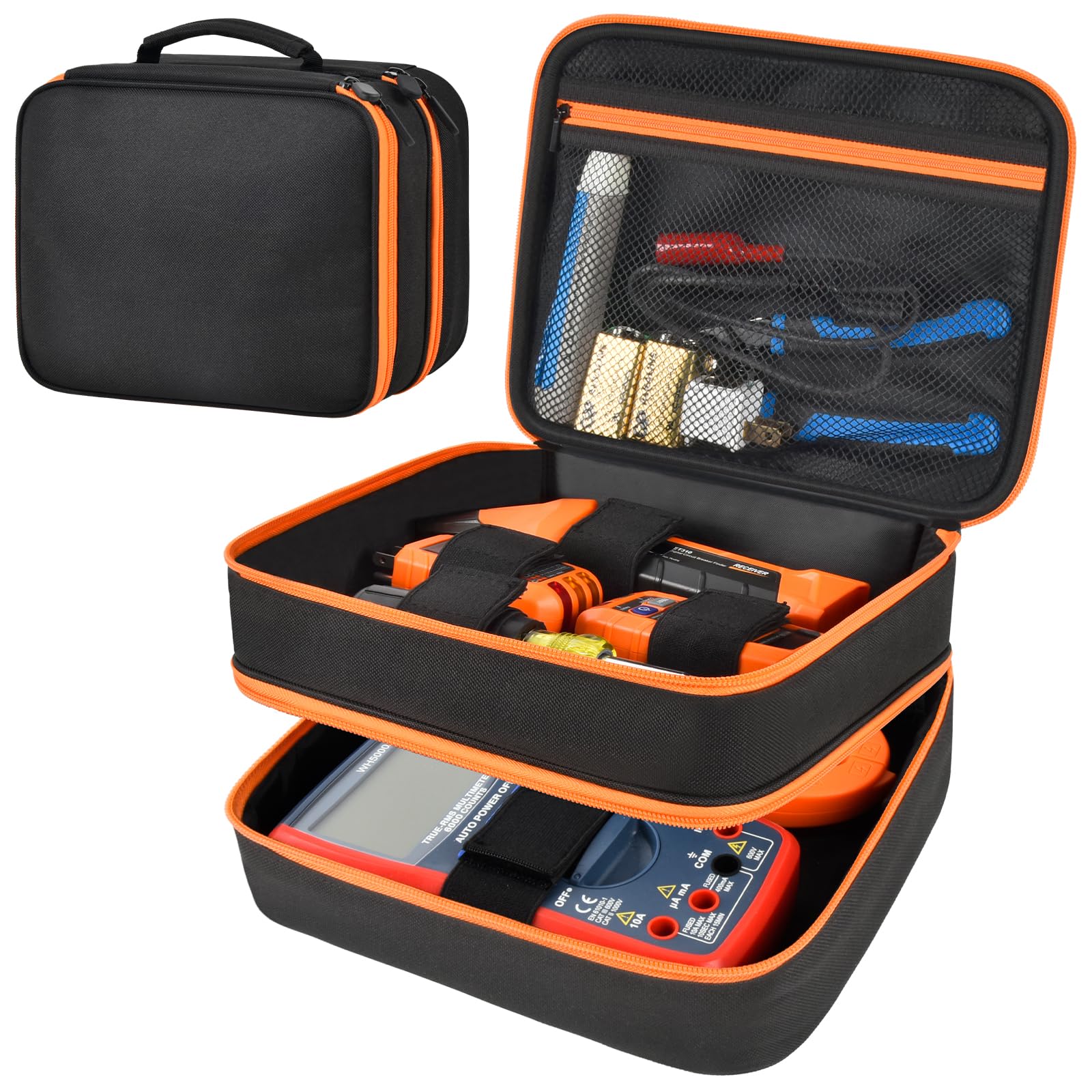 Steadtep travel case showing ET310 upper layer for quick tester access