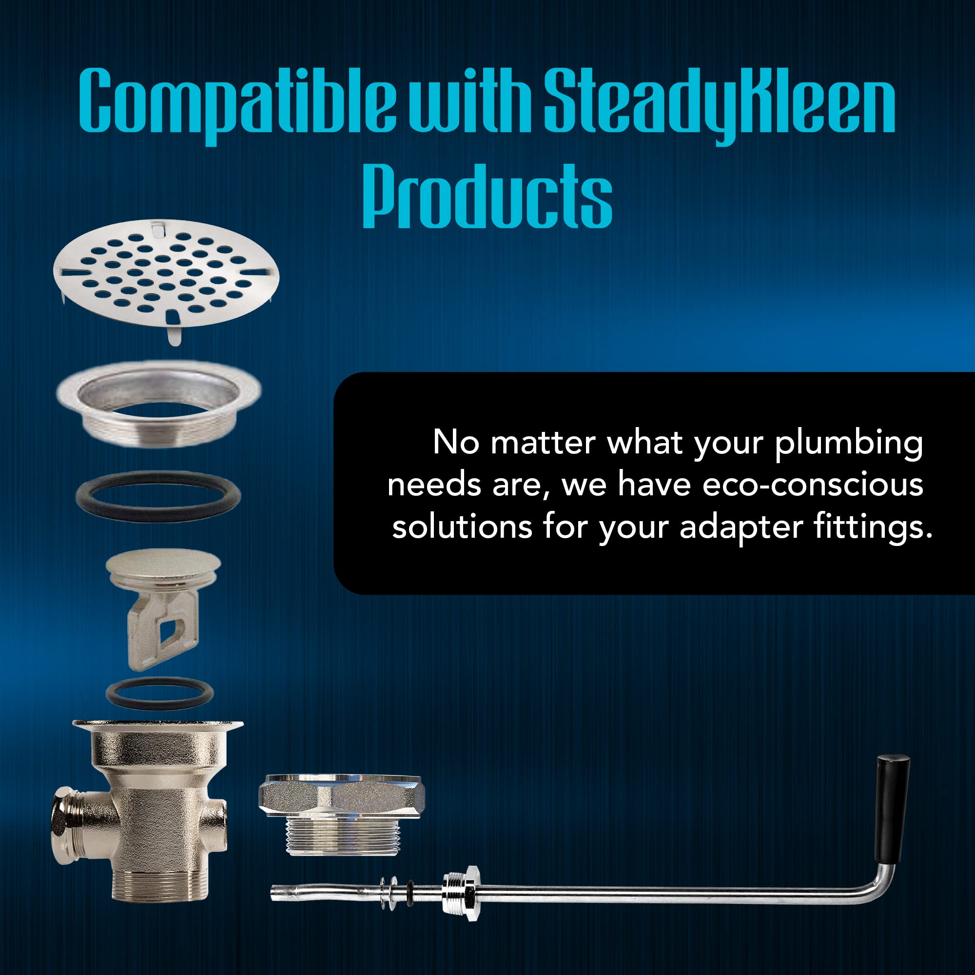 SteadyKleen commercial drain kit offers a complete setup ready for installation.