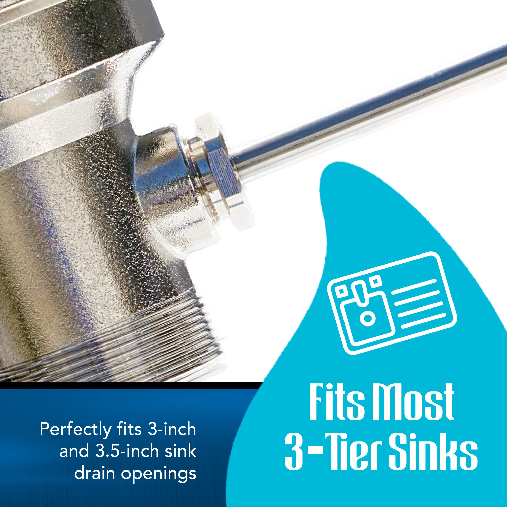SteadyKleen die-cast zinc valve body with nickel finish withstands busy kitchen environments.