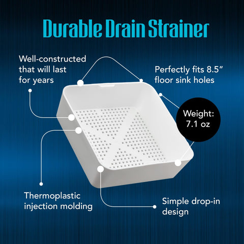 STEADYKLEEN durable thermoplastic drain screen resists cracking.
