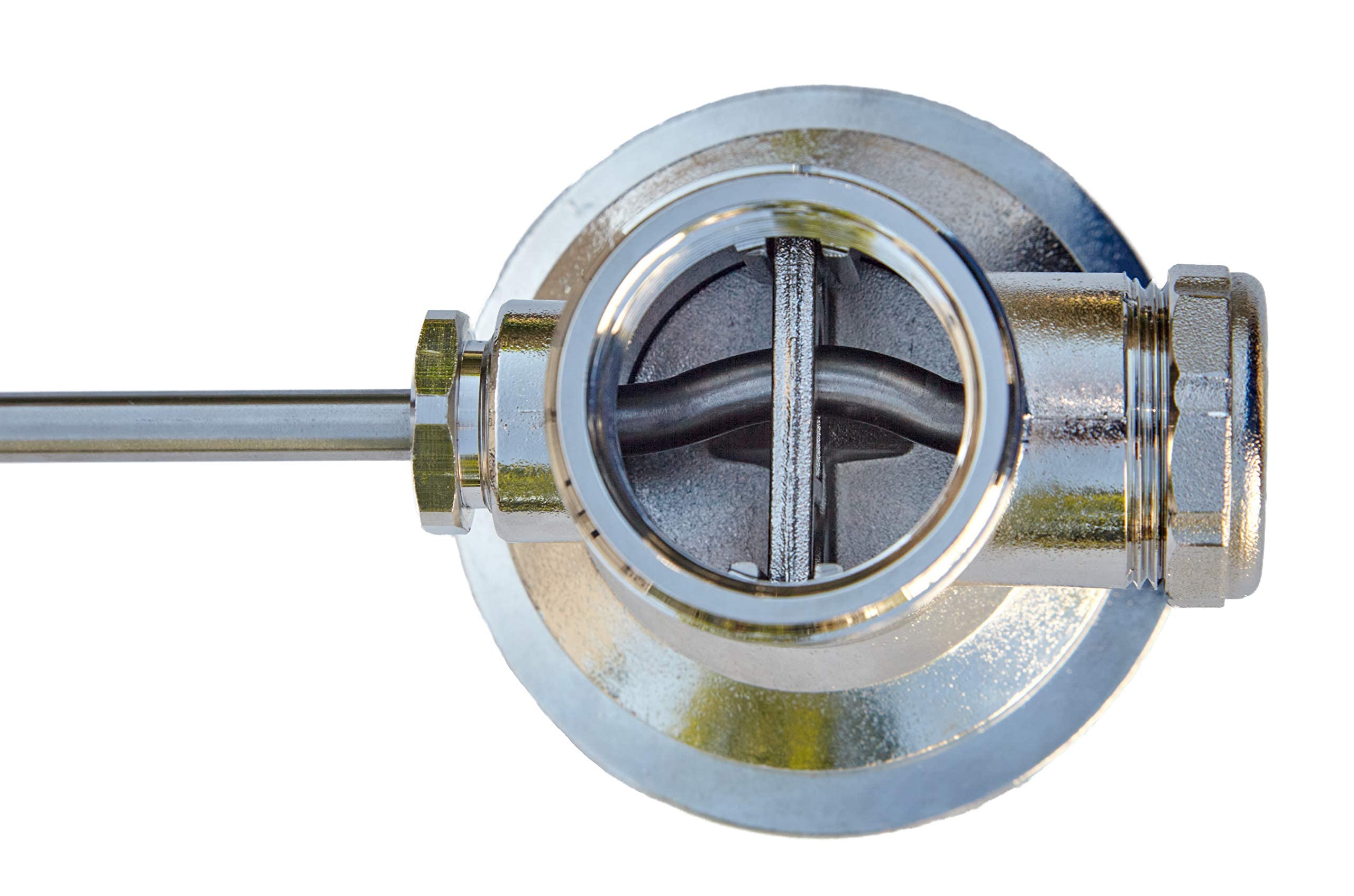 SteadyKleen stainless steel drain plunger provides reliable sealing for daily use.