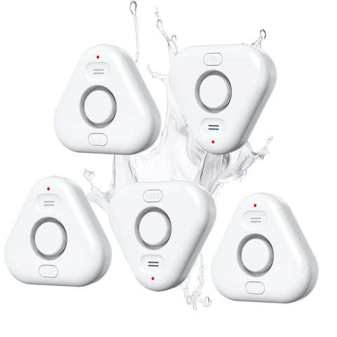 STECHRO 5-pack water leak detectors for comprehensive home coverage