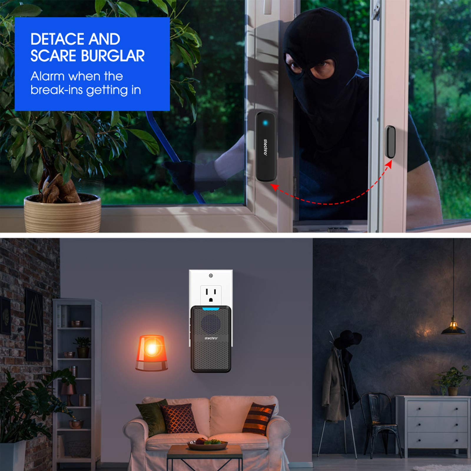 STECHRO easy plug-in installation with simple wall mounting.