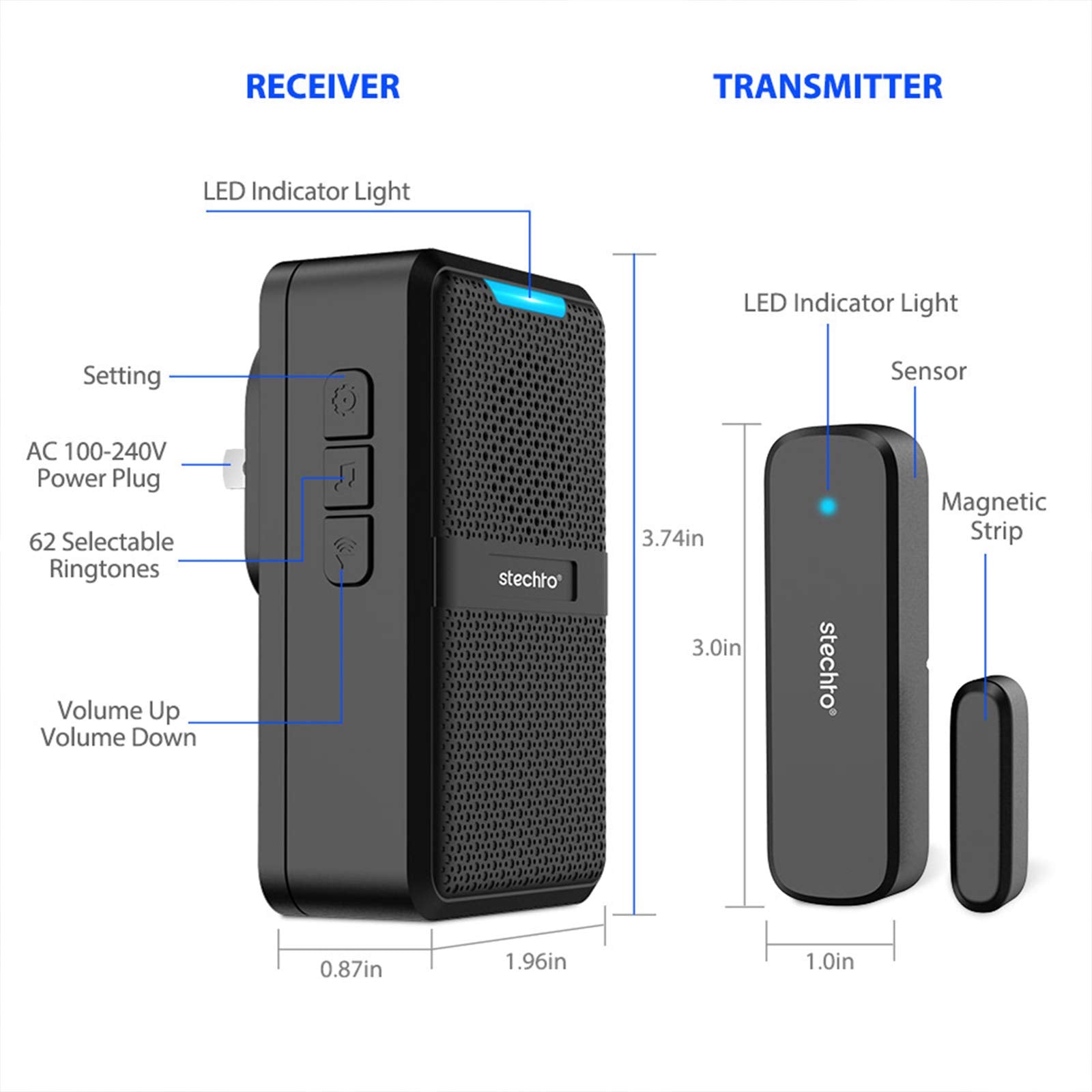 STECHRO mute mode offers quiet hours without missing alerts.