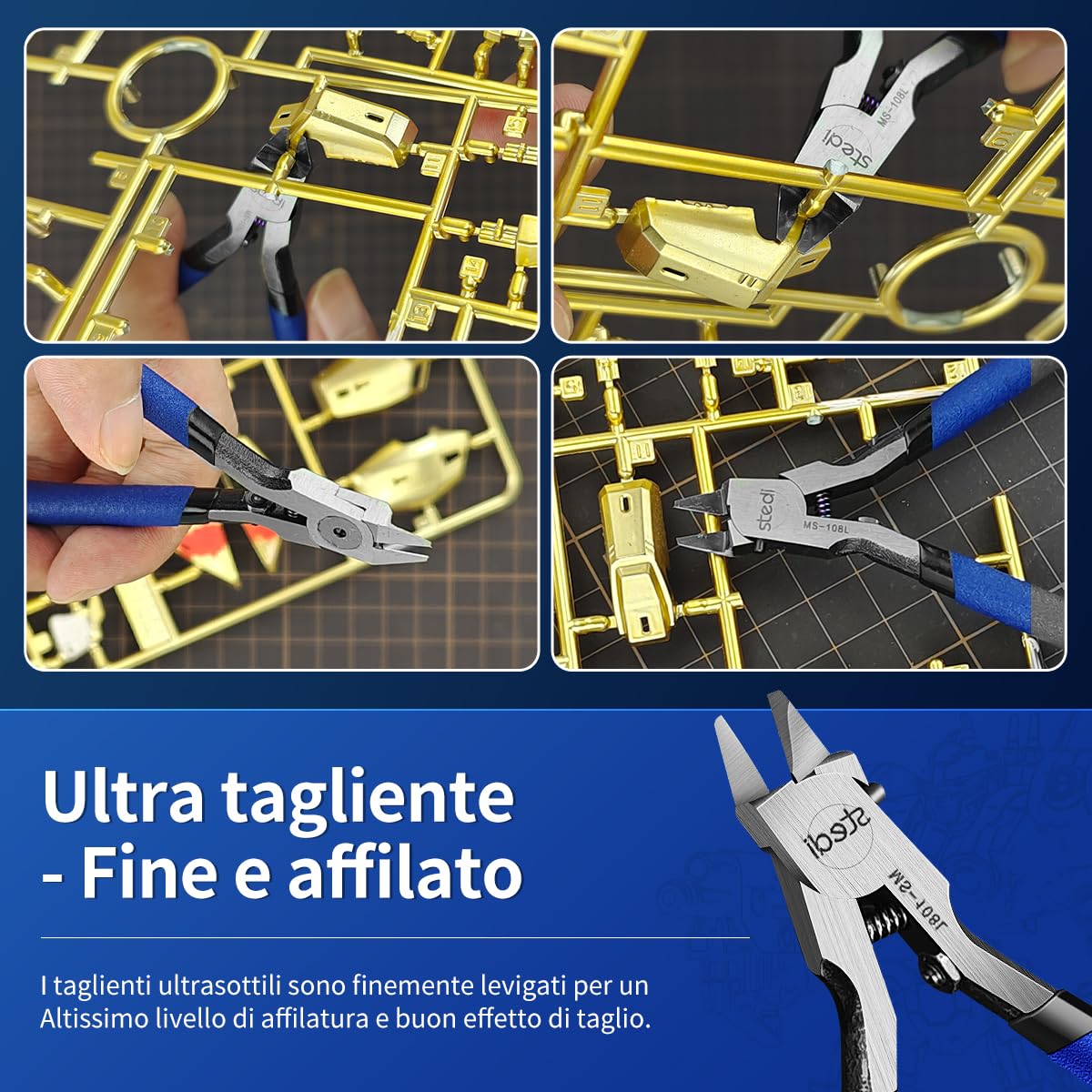 Stedi 5-inch model nipper with durable handle for long sessions.