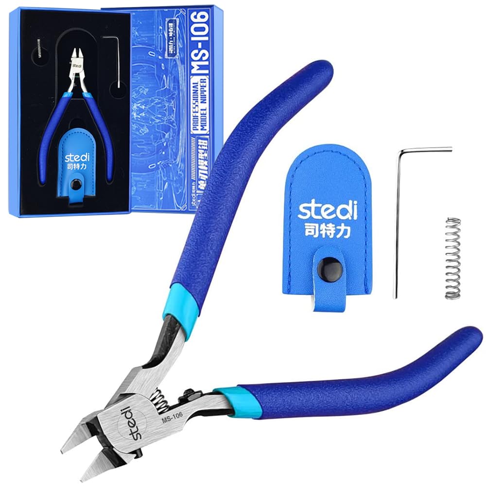 stedi 5-inch model nipper with ultra-thin edge for precise plastic model cuts.