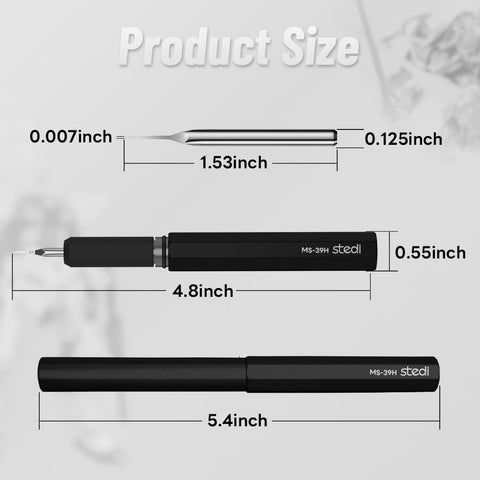 Stedi Model Scriber aviation aluminum handle for lightweight, steady control.