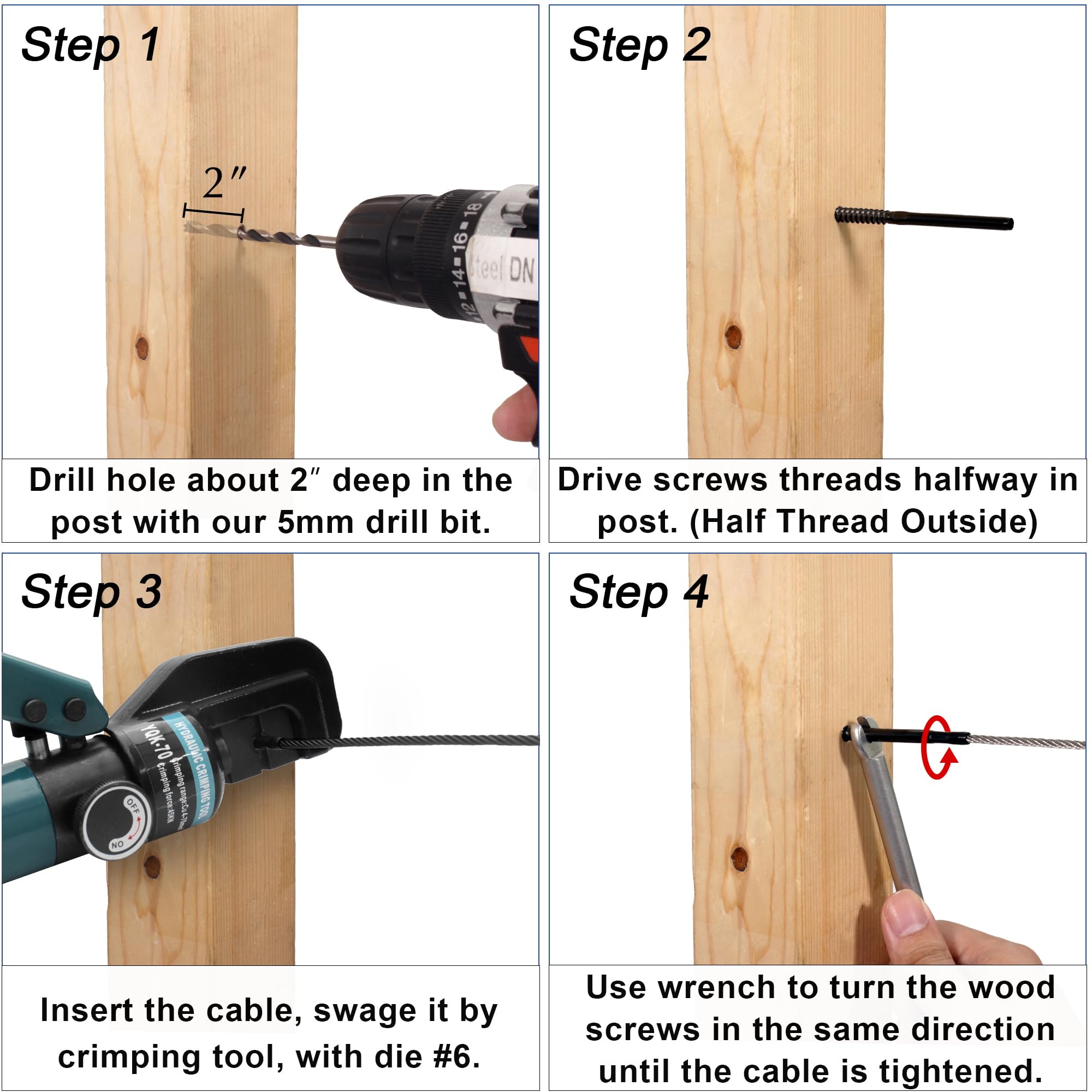 Wrench included for easy DM45 kit installation