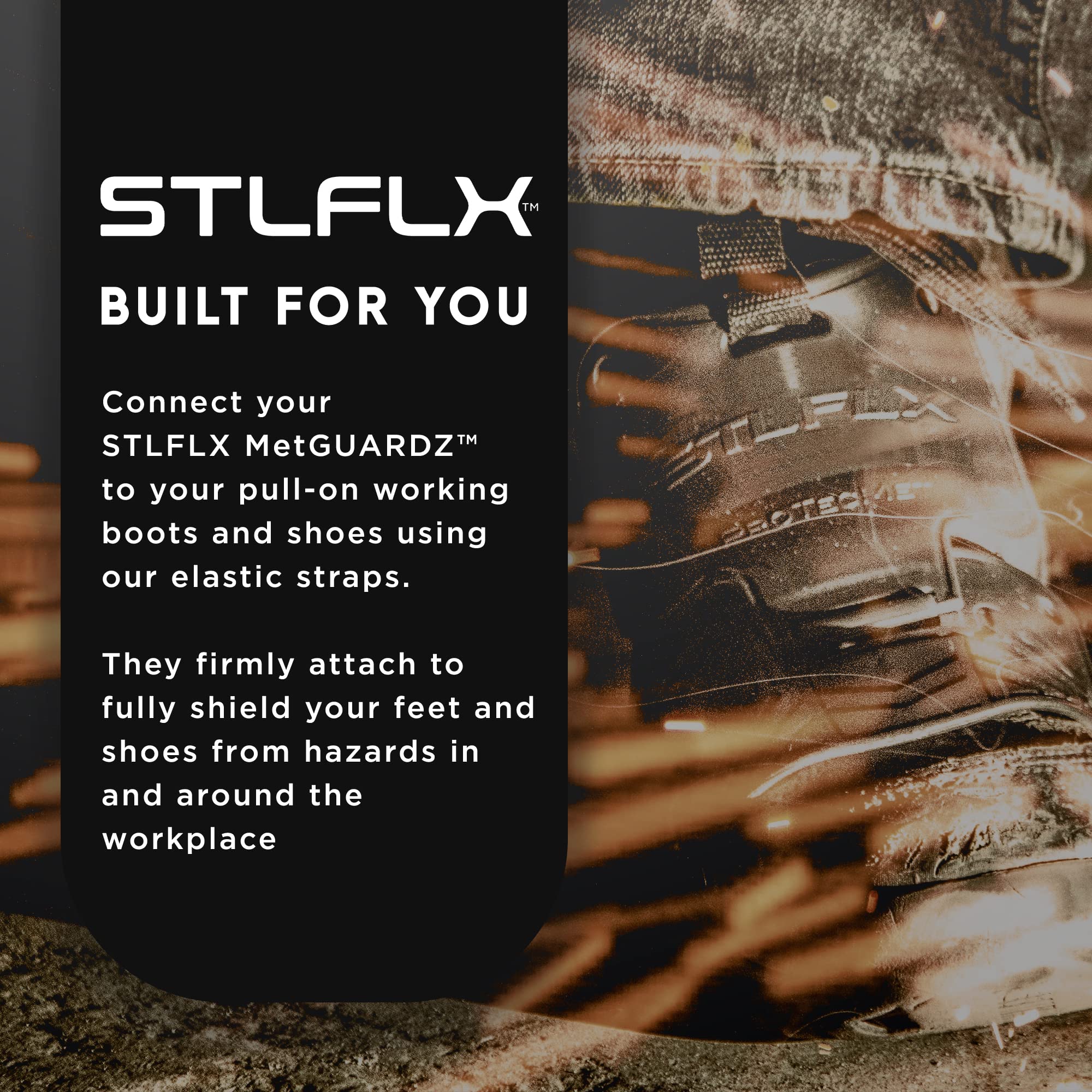 Steel-Flex MetGUARDZ guards laces and boots from sparks and grime