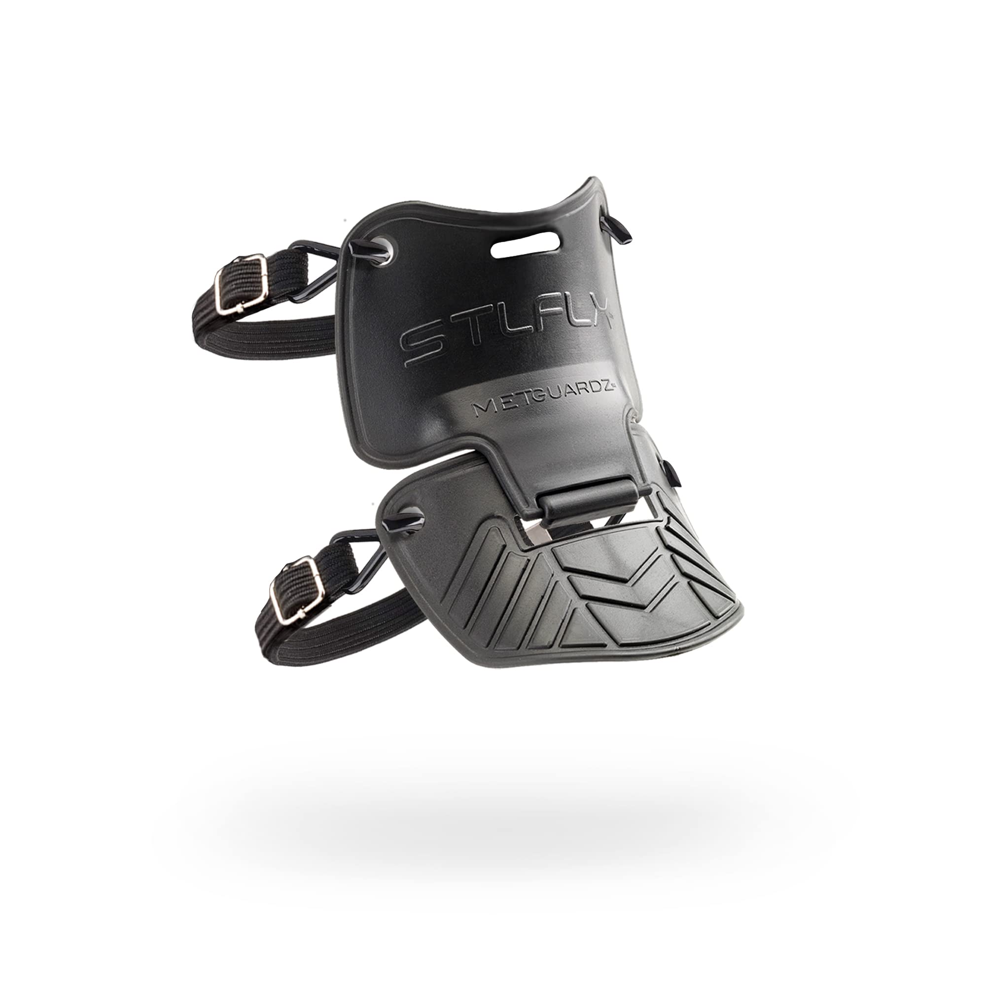 Steel-Flex STLFLX MetGUARDZ metatarsal guard strapped to boot for protection