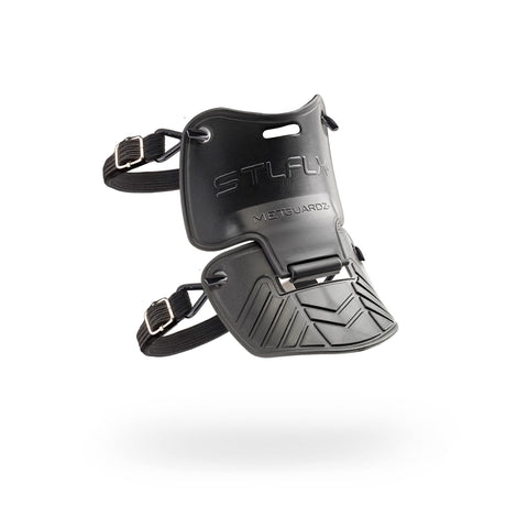 Steel-Flex STLFLX MetGUARDZ metatarsal guard strapped to boot for protection