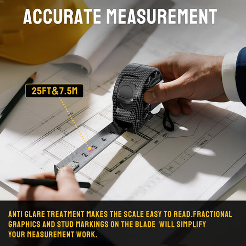Steelite tape measure suitable for both indoor and outdoor projects