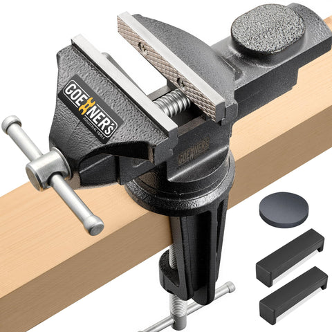 STEINBRUECKE table vise with 3.2-inch jaw for precise clamping