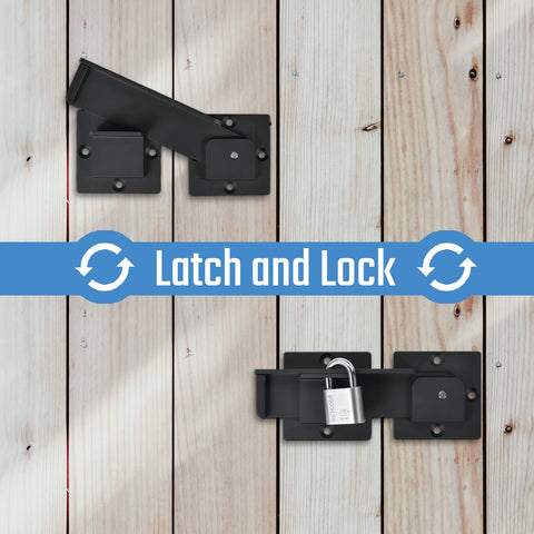 Steinwhale flip gate latch side profile; sturdy, slim design for gates