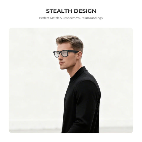 Steinwhale LED blocker on Ray-Ban Skyler frame reduces LED glare at night.