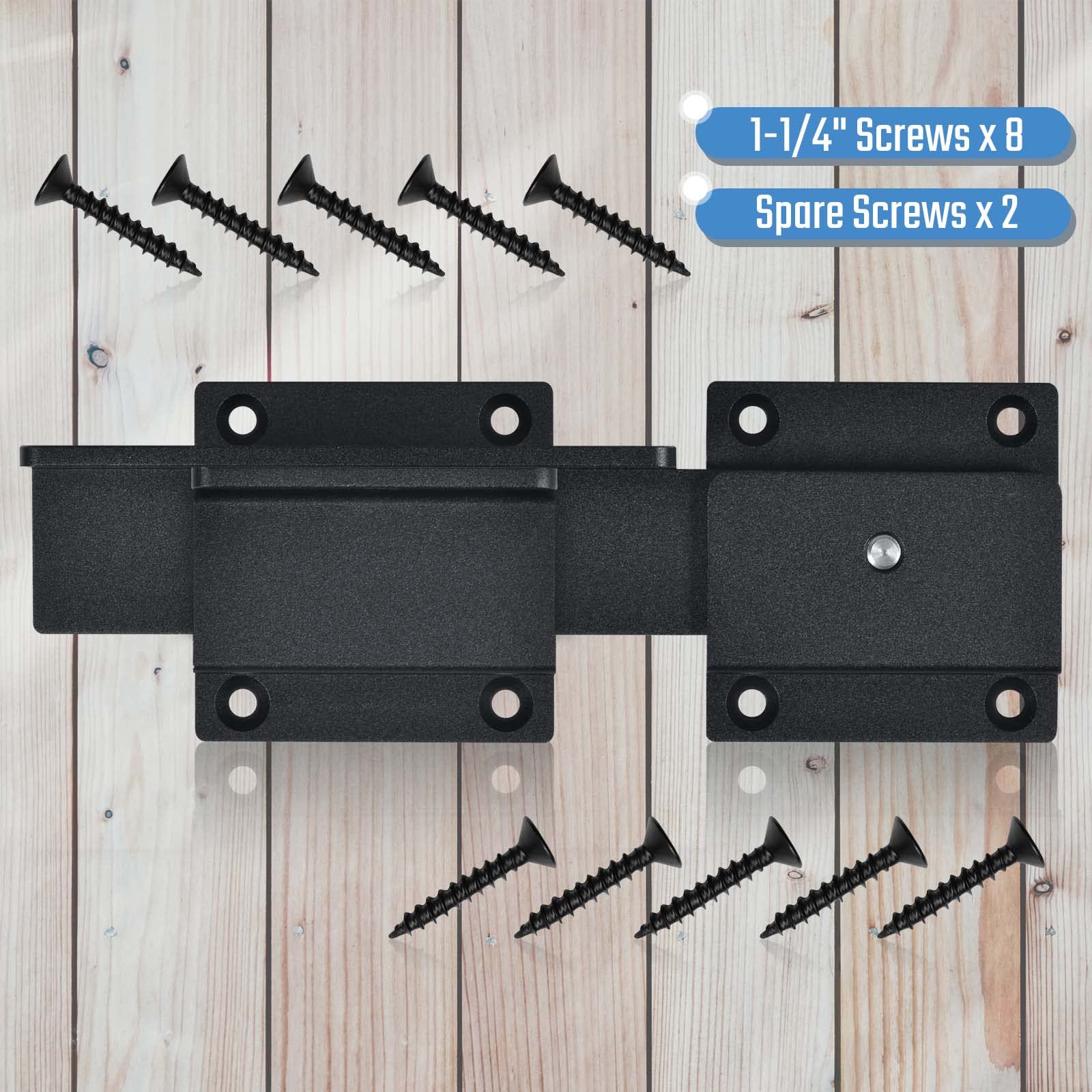 Steinwhale outdoor gate mounted securely for yard and barn doors.