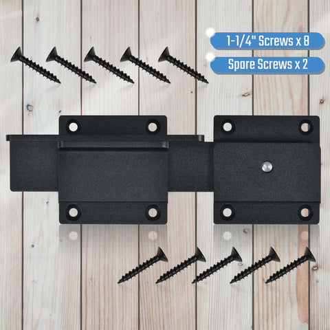 Steinwhale outdoor gate mounted securely for yard and barn doors.