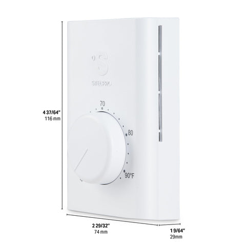 Stelpro SWT2F wiring connection shows simple, code-compliant in-wall installation options.