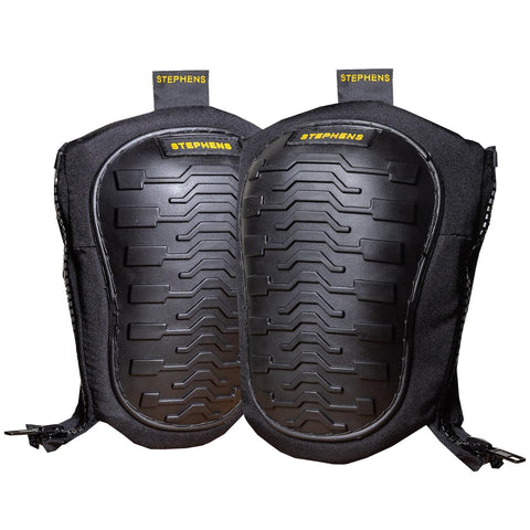 Stephens strapless knee pad close-up shows soft cap cushioning for comfort.