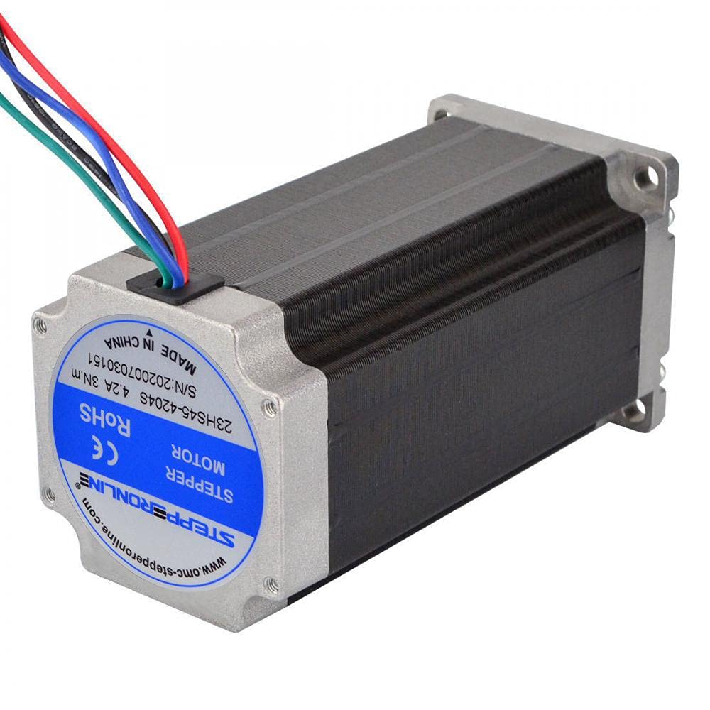 StepperONLINE 23HS45-4204S label and specs for electrical planning
