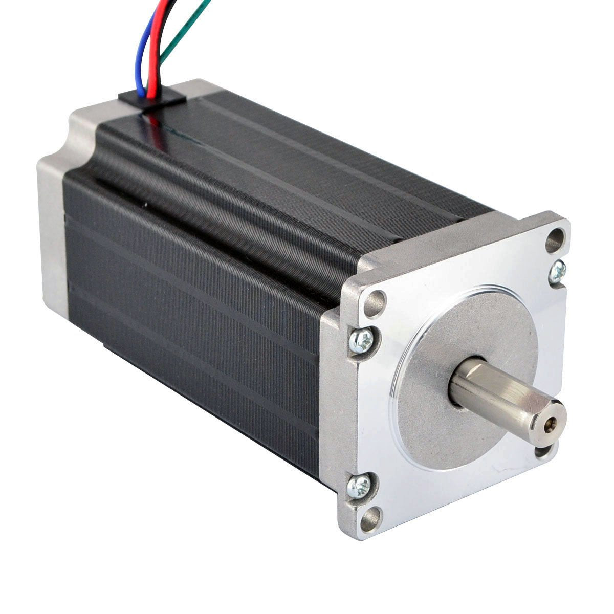 StepperONLINE 23HS45-4204S shaft detail with 10 mm diameter for robust drive