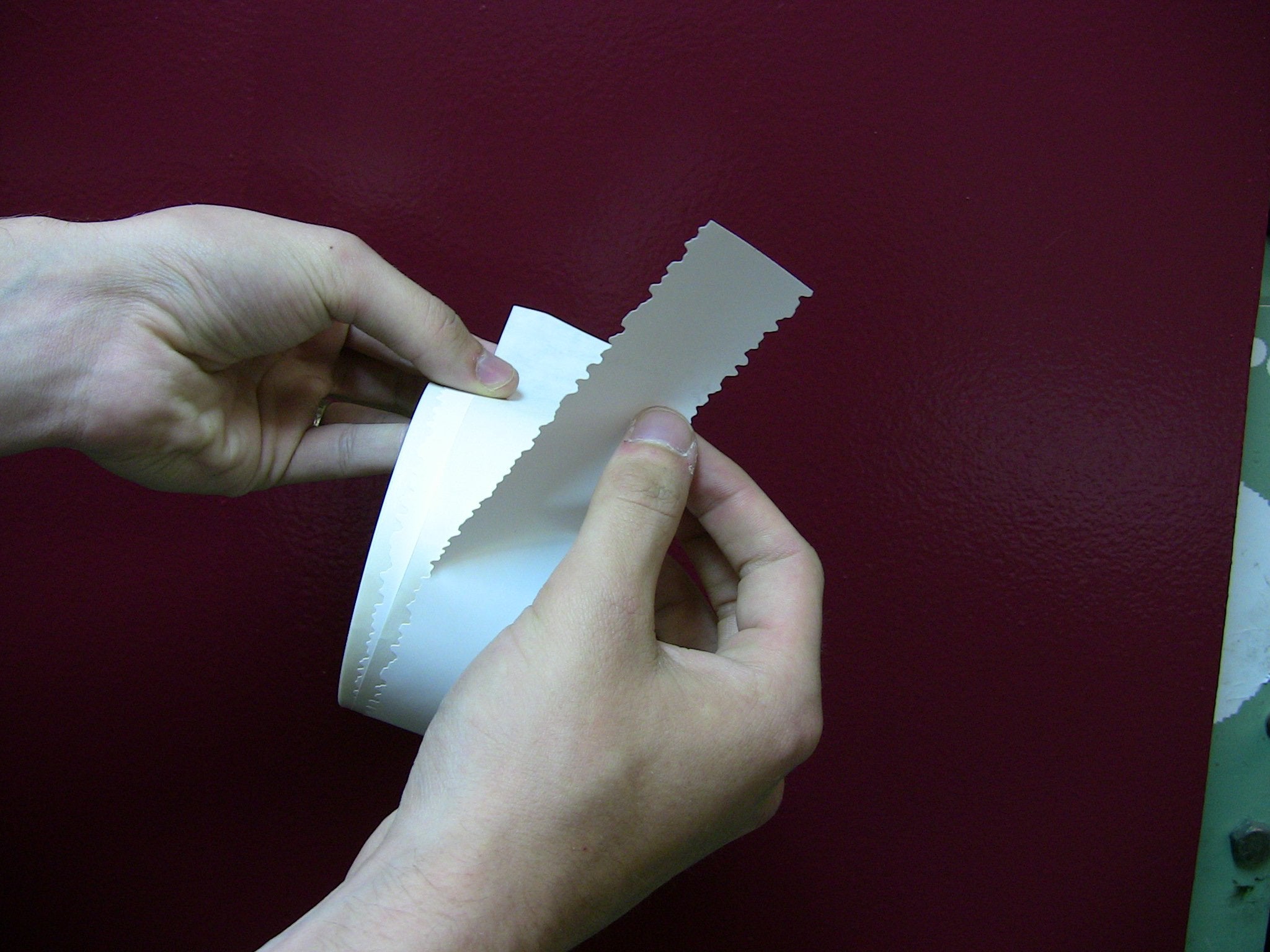 In-use example shows tape under paint for crisp edges.