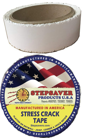 Stepsaver self-adhesive stress crack tape roll for fast, paint-ready repairs.