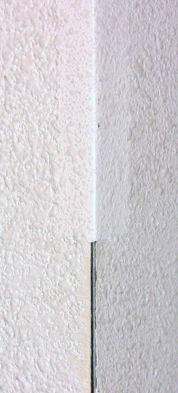 Stepsaver Stress Crack Tape after application yields paint-ready finish