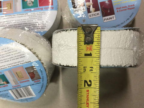 Stepsaver Stress Crack Tape roll shown in packaging for easy shopping