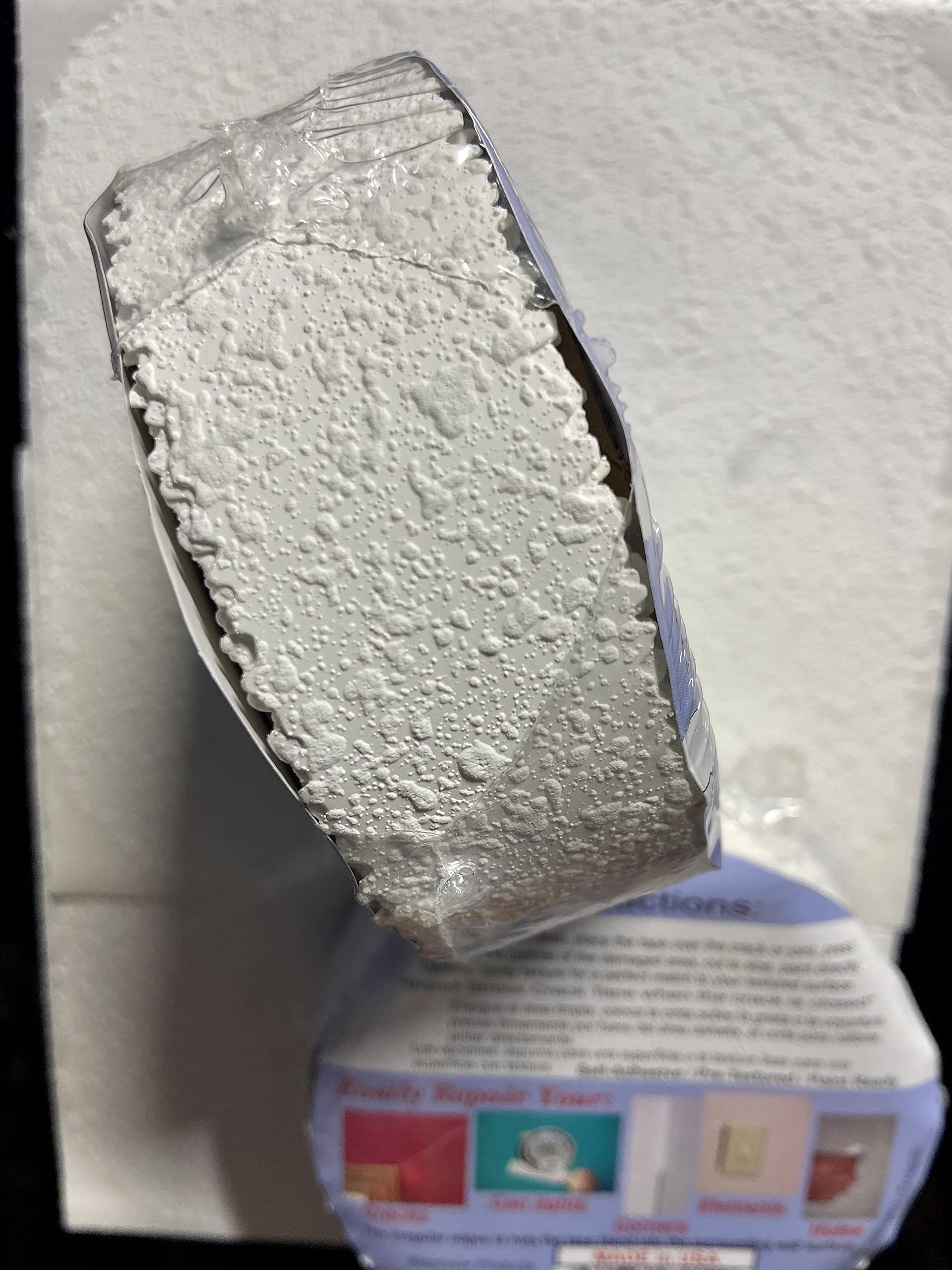 Stepsaver Stress Crack Tape applied to textured surface ready for paint