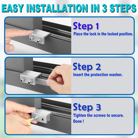 STERGDE widened lock body increases blocking area for stronger security.