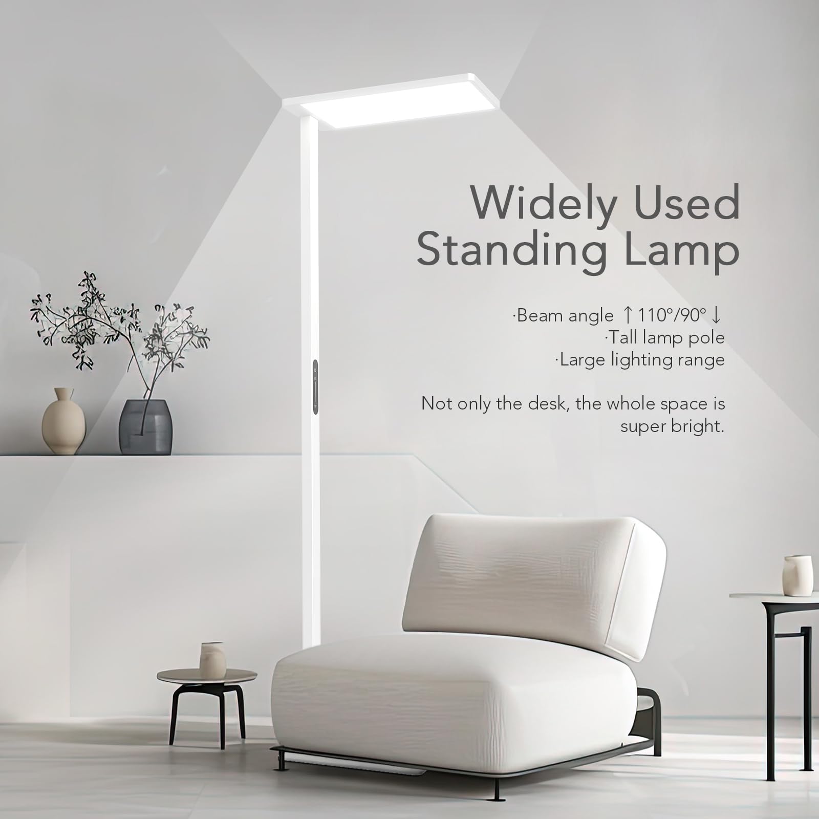 STERREN 120W LED floor lamp assembled ready in minutes for instant lighting