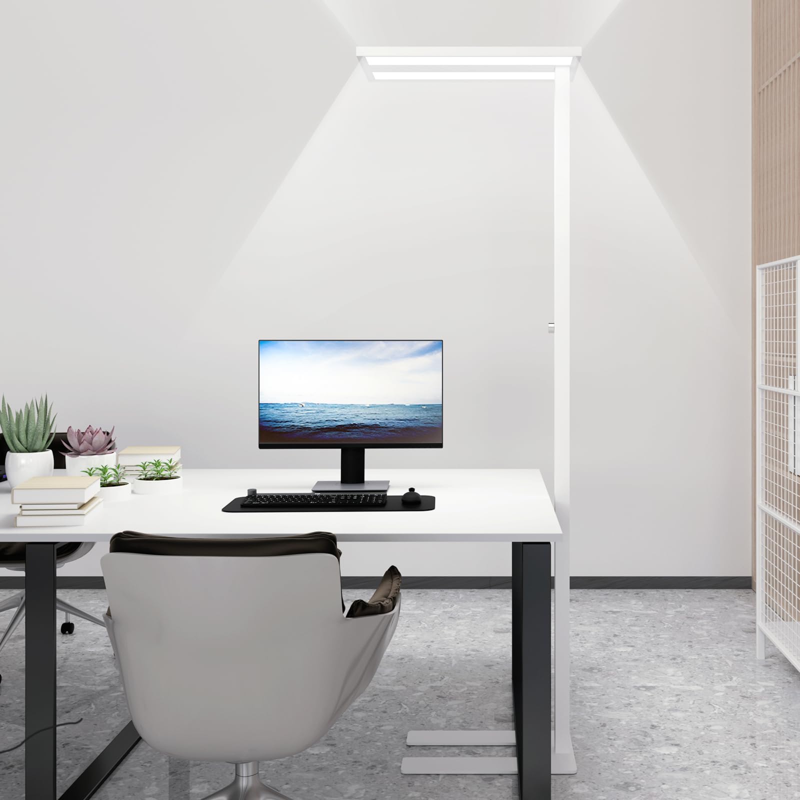 STERREN 76-inch lamp base provides stable support for home or office use.