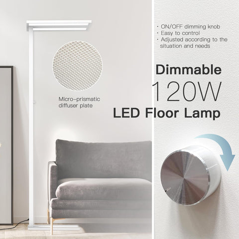STERREN 76-inch dimming knob enables easy brightness control at a comfortable height.