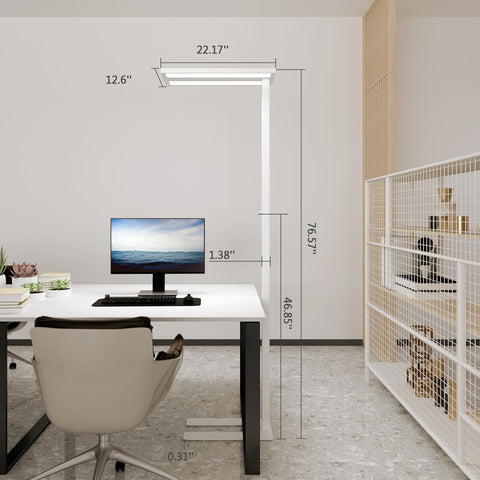 STERREN 76-inch upward-light delivers bright room illumination for work and activity.