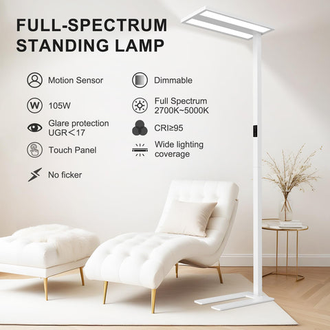 STERREN full-spectrum LED 2700K-5000K for comfortable study lighting.