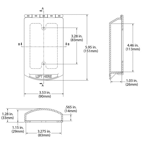 STI-6519 polycarbonate material close-up shows durable protection