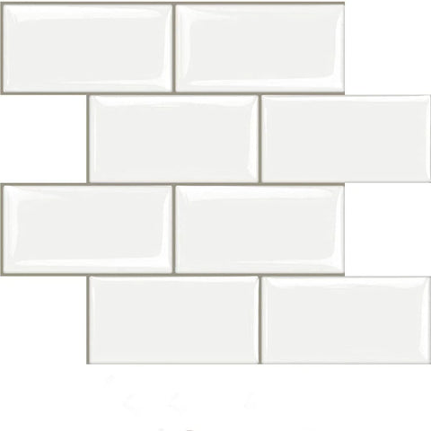 STICKGOO 10-sheet subway tile pack ready for quick kitchen or bathroom backsplash.