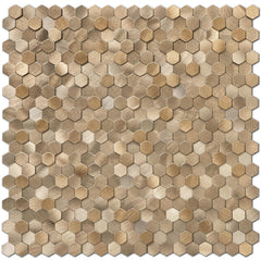 STICKGOO 3D hexagon mosaic tile offers stylish walls and durable easy-to-clean backsplashes.