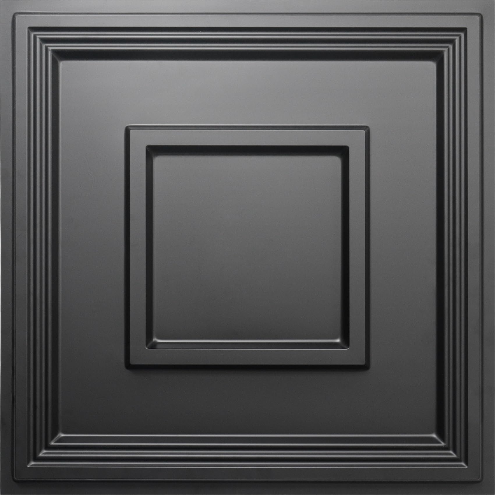 STICKGOO black drop ceiling tile 24x24; quick, cohesive upgrades.