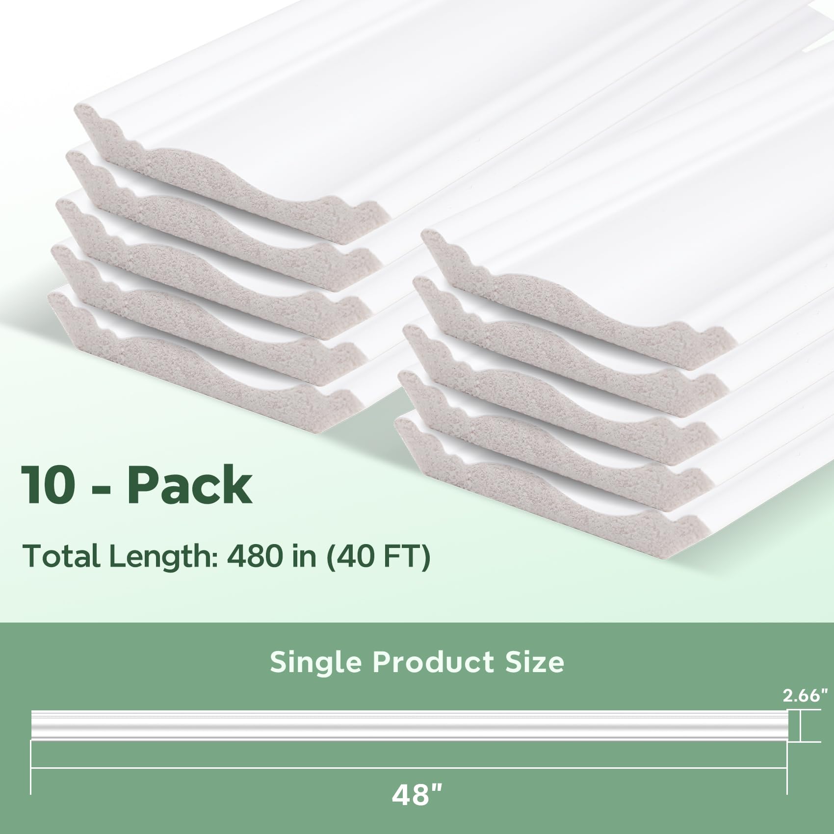 STICKGOO white crown molding reinforcing wall corner protection