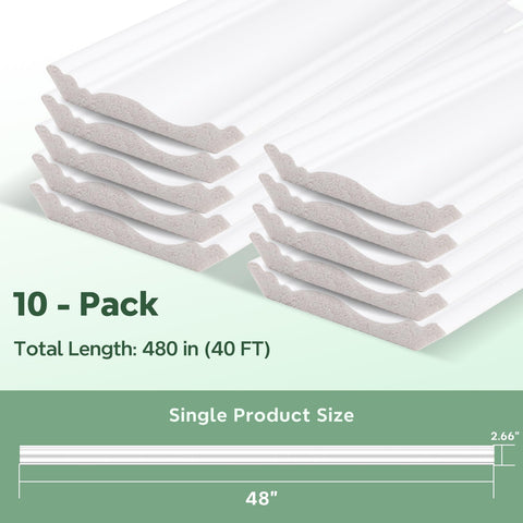 STICKGOO white crown molding reinforcing wall corner protection