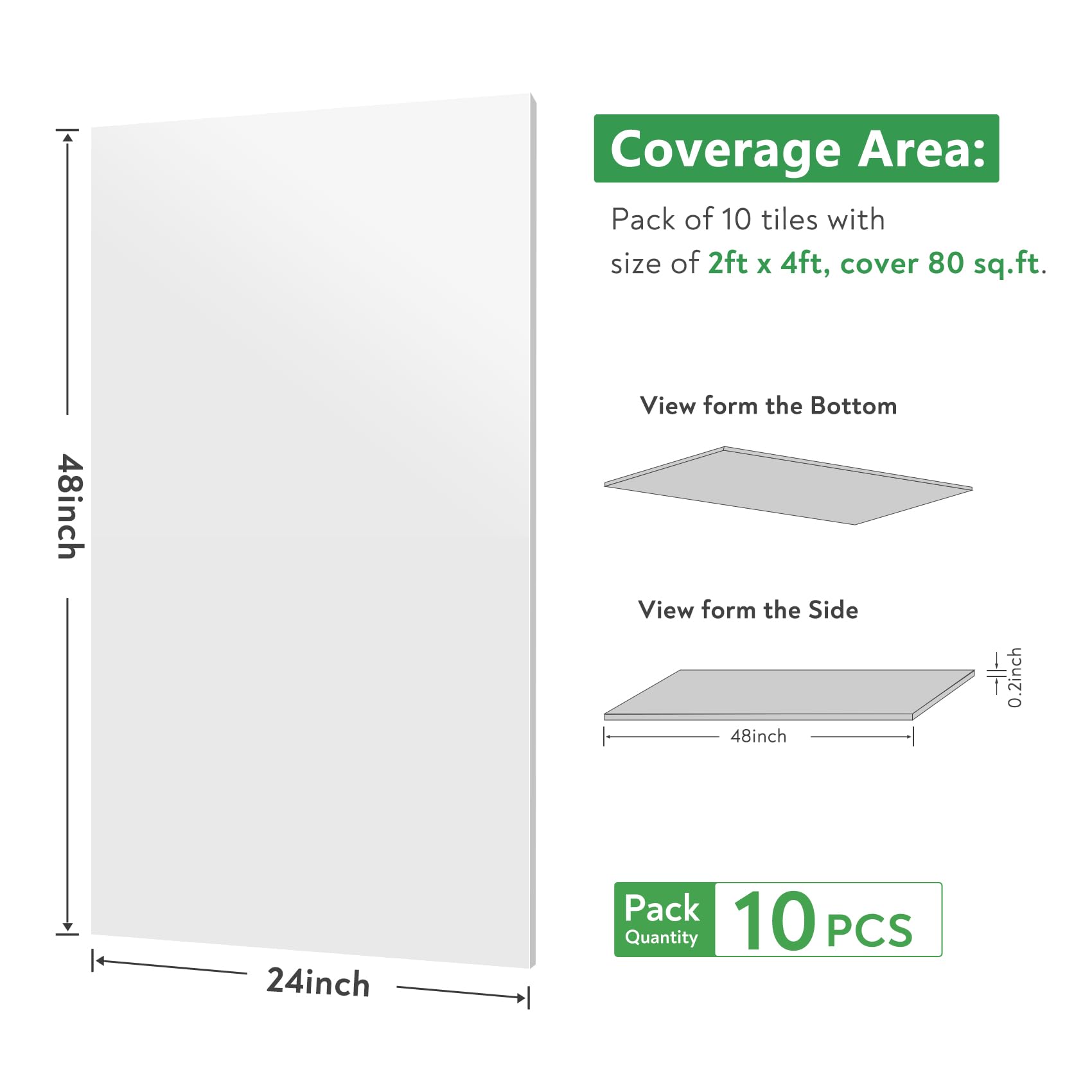 Stickgoo tile pack of ten enables quick ceiling updates.