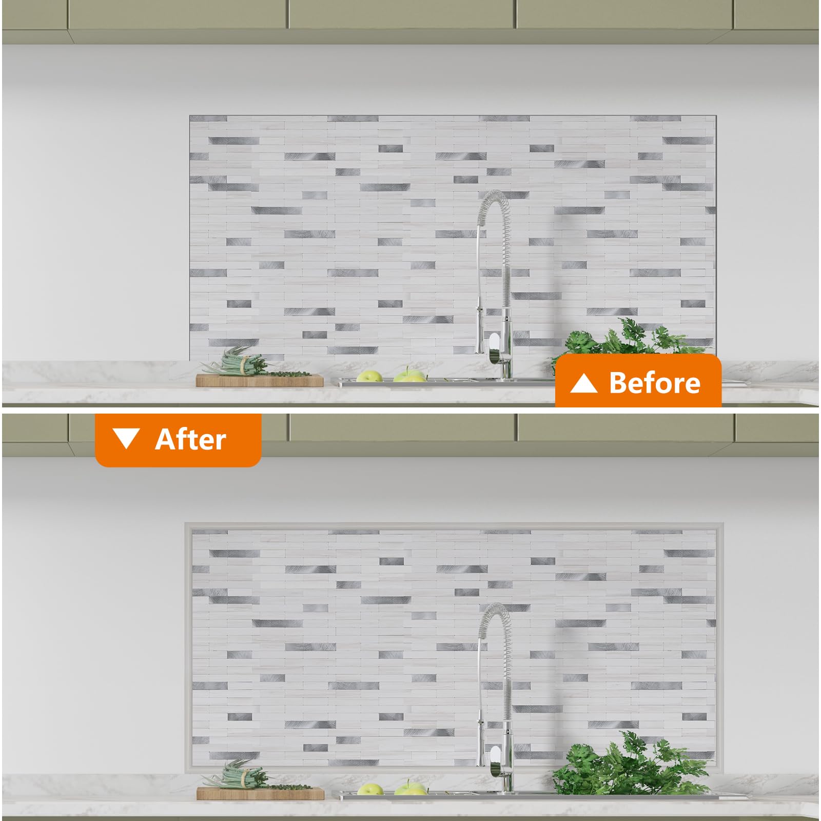 STICKGOO corner molding resists water and heat for durable edging.