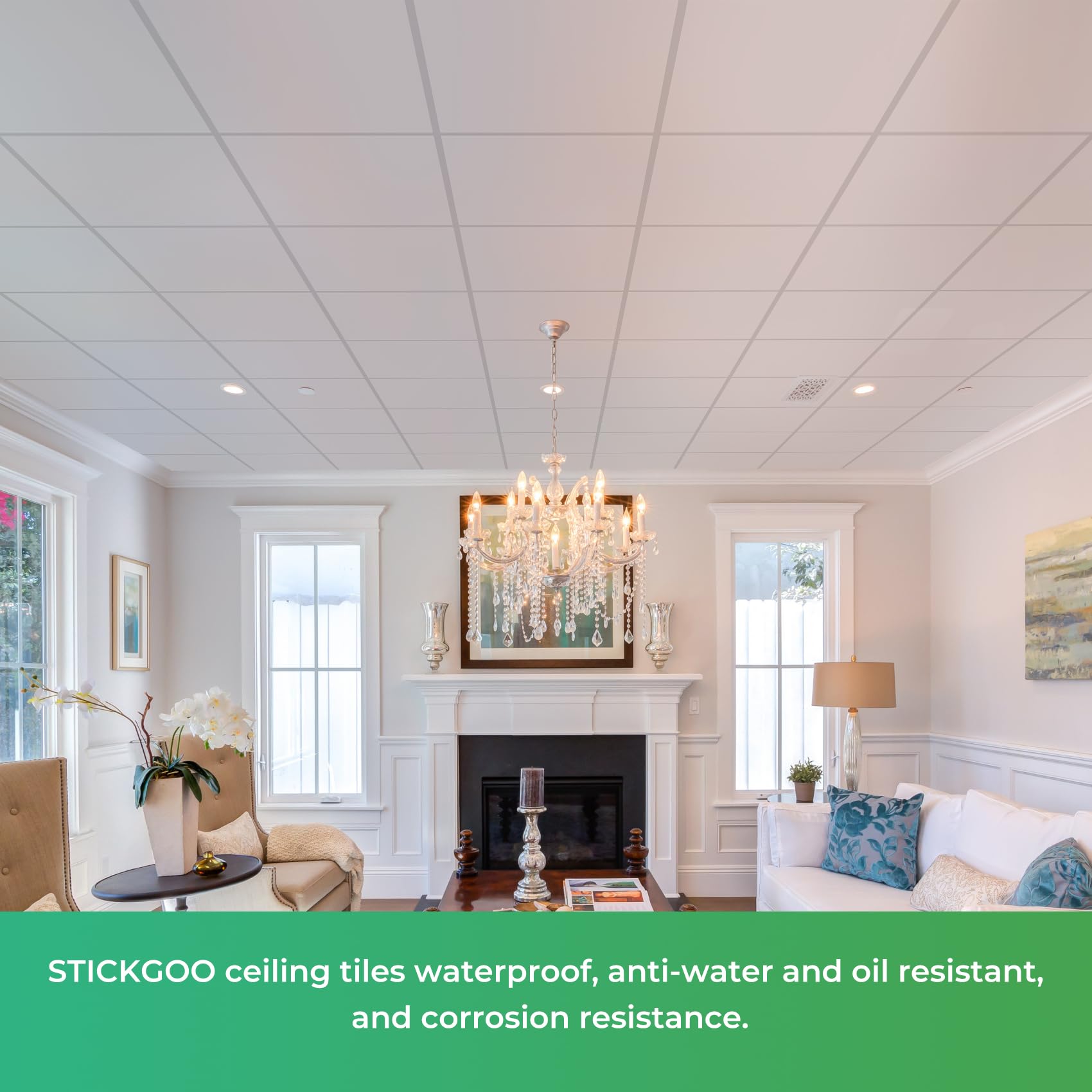 StickGOO durable 24x24 tile resists sagging