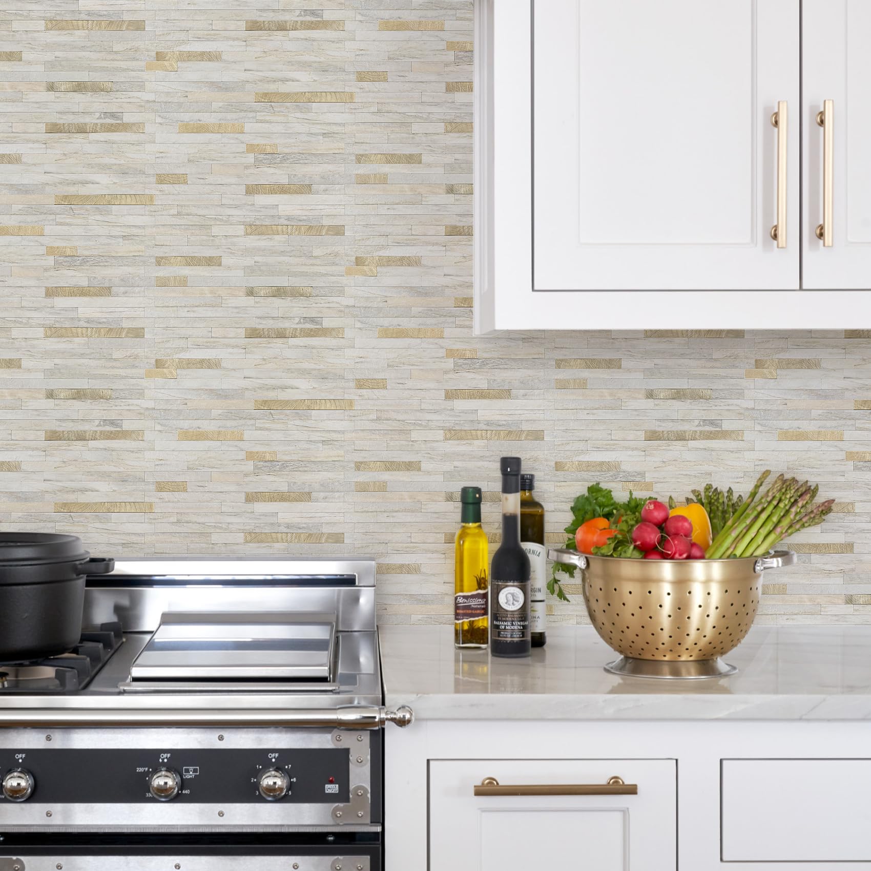 STICKGOO Easy-cut tiles with a sharp utility knife for precise sizing.